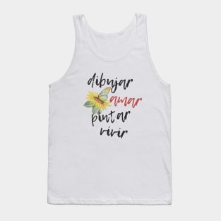 Dibujar amar pintar Tank Top